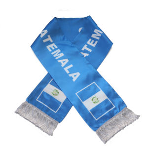 Écharpe Drapeau de la Guatémal, Vente en Gros, Produits Personnalisés pour les Supporters de Football, Écharpe Drapeau National, Écharpe à Pompons, Châle - Product Image 1