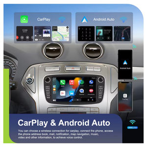 วิทยุติดรถยนต์ Podofo AI DSP หน้าจอ IPS 7 นิ้ว 4+64GB ระบบ Android รองรับ Wireless CarPlay และ Android Auto สำหรับรถยนต์ Ford Focus II/S-Max/Mondeo 9 - Product Image 2