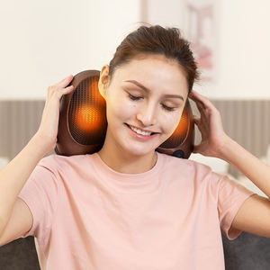 Masajeador eléctrico para el hogar y el coche de tejido profundo 3D, masaje Lumbar para el cuello, almohada de calefacción, masajeador para fisioterapeuta - Product Image 2