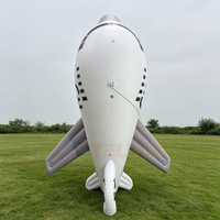 Grand avion gonflable avec éclairage, ballon gonflable en forme d'avion, modèle de jet gonflable pour exposition extérieure