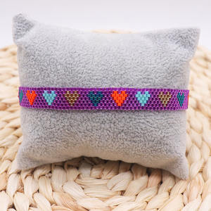 BG1125 Délicat tissé à la main arc-en-ciel Miyuki graine perlée coeurs métier à tisser Bracelet pour les femmes cadeaux de fête des mères - Product Image 4