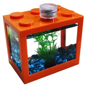 Factory Direct Fish Tank Aquarium Living Room Self-circulating Ecological Goldfish Tank Small Acrylic Glass Mini Household