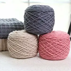 8ply 190g 200m crocheting fancy chunky soft acrylic hand knitting yarn milk cotton tufting yarn for Tufting gun