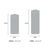 Gobelet isotherme en acier inoxydable avec revêtement en poudre, anti-fuite, pour le café et le thé, logo personnalisé