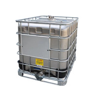 Récipient en vrac Réservoir fourre-tout en métal IBC pour aliments Solvant organique Huile de palme Carburant liquide Transport Équipement chimique
