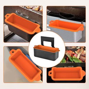 Bandeja Moderna Reutilizable de Silicona para Recoger Grasa y Revestimiento de Vasos para Accesorios de Parrilla BBQ - Product Image 1