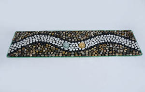 High-Stick Plegable Nature Jade <span class=keywords><strong>Reflexology</strong></span> Walk Stone Road Estera de masaje para pies Terapia de acupresión con tablero Guasha - Product Image 6