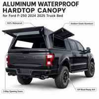 Capot rigide étanche en aluminium pour benne de pick-up Chevrolet Silverado 1500 2024 2025, coque de camping tout-terrain