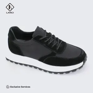 LANCI Men's Fashionable Walking Shoes Style Trainers Wholesale Leather Shoes Manufacturers' Collection