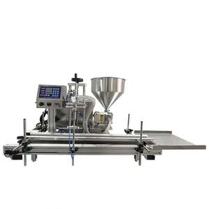 Machine de remplissage automatique à pompe rotative pour boissons alcoolisées, jus, eau minérale, brillant à lèvres, laque pour cheveux, sauces sur convoyeur - Product Image 6