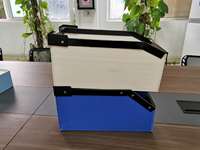 Boîtes en plastique ondulé empilables Correx personnalisées pour vêtements Bacs de rangement pour entrepôt Bacs de cueillette Coreflute Bin