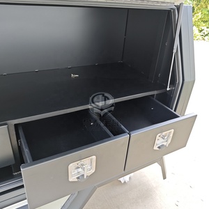 Promotion : Capote et plateau de benne en aluminium sur mesure pour <span class=keywords><strong>Toyota</strong></span> Hilux Ranger avec barres de toit et tiroir intégré - Product Image 6