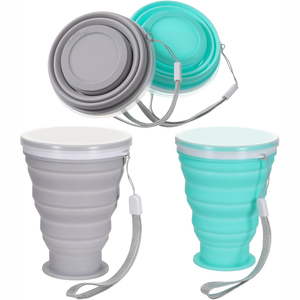 Taza de Café Ecológica de 200 ml a Bajo Precio, Antiderrames, Antideslizante, de Silicona Plegable, Personalizable, Botella de Agua de Viaje, Regalo - Product Image 1