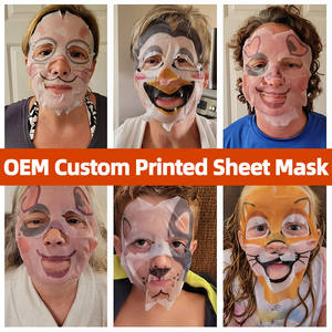 <span class=keywords><strong>Masque</strong></span> facial en <span class=keywords><strong>tissu</strong></span> personnalisé OEM avec motif animalier <span class=keywords><strong>de</strong></span> dessin animé pour les soins <span class=keywords><strong>de</strong></span> la peau, idéal pour les soirées spa et les pyjama-party pour filles - Product Image 3