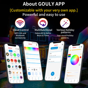 Gouly LED vĩnh viễn kỳ nghỉ đèn IP68 không thấm nước ucs7604 RGBW ngoài trời vĩnh viễn giáng sinh đèn LED - Product Image 2