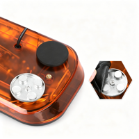 Feux de signalisation LED 30W, gyrophare, lumière d'avertissement, montage magnétique sur toit, boîtier en polycarbonate, lumière clignotante ambre, alerte de sécurité pour véhicule