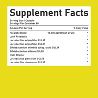 Cápsulas Probióticas de Alta Calidad, Suplemento Dietético con Mezcla Probiótica, Apoya el Sistema Inmunológico, Mejora la Salud, Cápsulas para la Digestión