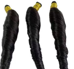 批发处女中国发辫式接发，适合松散深波浪卷发，机器双层编织，所有颜色 - Product Image 1