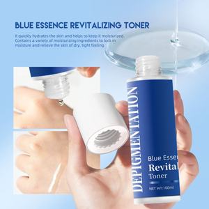 Organic Skincare Kit Manufactur Brightening <b>Whitening</b> Niacinamide Blue Essence Hydrating Revitalizing <b>Skin</b> Care Set - Product Image 3