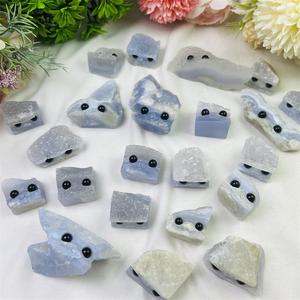 Prix usine naturel haute qualité <span class=keywords><strong>bleu</strong></span> <span class=keywords><strong>dentelle</strong></span> <span class=keywords><strong>Agate</strong></span> pour cadeaux décoration Animal cristal grappe hérisson - Product Image 5