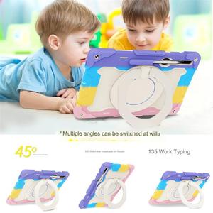 Coloré mignon Silicone Bracelet support rotatif étui pour tablette pour Samsung <span class=keywords><strong>Galaxy</strong></span> Tab <span class=keywords><strong>S8</strong></span> Ultra OPPO <span class=keywords><strong>Pad</strong></span> pour enfants étui pour tablette - Product Image 2