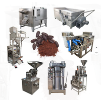 Ligne de production de cacao facile à utiliser/Extracteur d'huile de beurre de cacao/Machine de fabrication de poudre de cacao naturelle