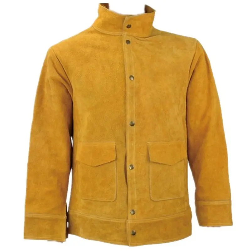 Working Leather Welding Protedctive Clothing / garments / Cow split leather welding jackets