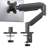Support d'écran d'ordinateur monobloc réglable à ressort à gaz, en acier laminé à froid, couleurs noir/violet/argent, pour livraison directe (Drop-Shipping)