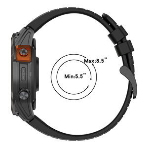Cho Garmin Fenix 8 43 Mét đôi màu Silicone dây đeo đồng hồ, linh hoạt Silicone TPU ban nhạc đồng hồ cho Garmin Enduro 3 - Product Image 3