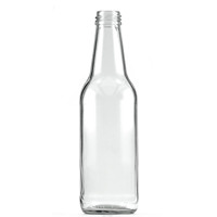 Bouteille en verre d'eau gazeuse 330ml Flint Clear Bottle pour bouteille en verre de jus