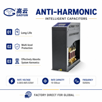 Condensateurs Réacteurs Intelligents Anti-Harmoniques Gaoyun GYICL-G0.48-30-P7/DS 480V 30kvar Triphasés Taux de Réactance 7% Puissance