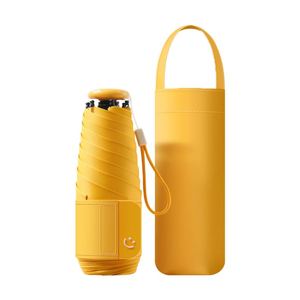 Nouveau parapluie ultraléger anti-UV 5 plis avec sac, protection solaire de voyage, parapluies portables pour femmes et adultes - Product Image 1