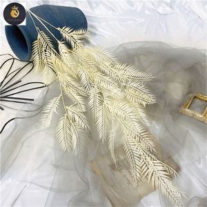Neue Simulation Eisen blatt Feder blatt Decke Hochzeits saal Dekoration hängen Nebel gelb Loose strife Perser blatt Dekoration - Product Image 4