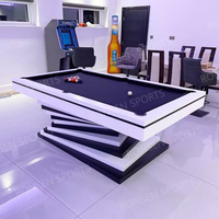 Nouveautés 2026 – Meilleur prix – Table de billard 3-en-1 avec coussin en caoutchouc élastique, tailles 9ft, 8ft, 7ft, pour usage intérieur ou extérieur
