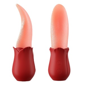 Mia lengua lamiendo vibrador suave simulación lengua orgasmo femenino masturbación masajeador mujer masturbación juguetes sexuales - Product Image 2