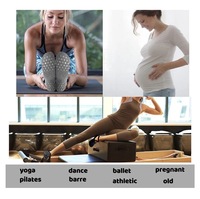 Chaussettes de yoga respirantes à sangles croisées antidérapantes