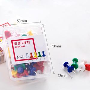 Épingles à tête en plastique et en acier de différentes couleurs pour <span class=keywords><strong>tableau</strong></span> d'affichage, <span class=keywords><strong>tableau</strong></span> mural, carte, calendrier, photo, bureau - Product Image 1