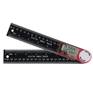 Thước đo góc kỹ thuật số 200mm 300mm thước đo góc công cụ đo với màn hình LCD lớn công cụ đo góc gấp nhiều lần
