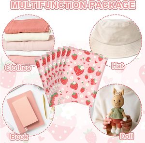 Sacs d'emballage pour fruits roses, enveloppes auto-adhésives pour l'envoi postal, pour les petites entreprises, les vêtements, les cadeaux d'été - Product Image 5