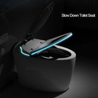 WC intelligent en céramique, forme œuf, à poser au sol, avec siège automatique et fonction électrique, pour salle de bain