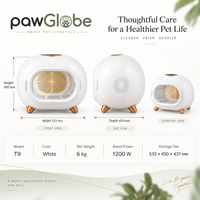 Séchoir pour animaux de compagnie pour chats et petits chiens, vente en gros, importateurs, distributeurs et fournitures intelligentes de toilettage pour animaux PawGlobe