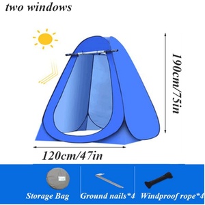 Tente de camping portable de grande taille, imperméable, anti-UV, épaisse, pliable instantanément, vente en gros, tente de toilette/douche pour l'extérieur - Product Image 2