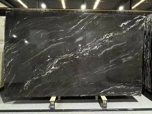 Loseta de Mármol Negro Pulido Moderno para Uso en Interiores, Panel de Pared Impermeable, Revestimiento para Escaleras, Pisos, Encimeras de Cocina - Product Image 3
