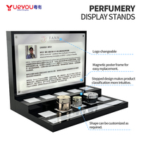 Expositor de Perfumes Personalizado de Lujo, Desmontable, Ecológico, con Retroiluminación LED y Luz de Audio, para Tiendas Minoristas