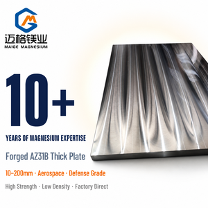 Placa Gruesa de Aleación de Magnesio Forjada AZ31B de 10-200 mm, Lámina Metálica de Alta Resistencia y Baja Densidad para la Industria Aeroespacial y de Defensa, Venta al por Mayor - Product Image 2
