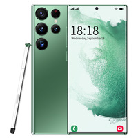 Teléfono inteligente S22Ultra 5G más vendido, 8GB + 256GB de almacenamiento, pantalla HD, SIM dual, sistema Android13, cámara de 108MP, conectividad LTE