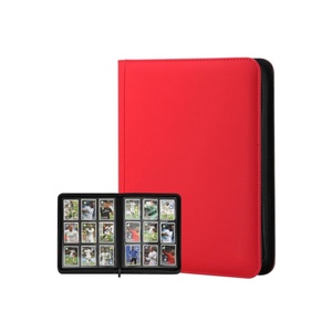 9 Pocket Pu Leather Trading <b>Card</b> <b>Binder</b> Sports <b>Card</b> <b>Binder</b> with 360 Pockets - Product Image 1