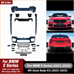 Kit carrosserie complet style M5 pour BMW Série 5 G30 G38 <span class=keywords><strong>2021</strong></span> <span class=keywords><strong>2022</strong></span> 2023, comprenant pare-chocs avant et arrière, capot et ailes. - Product Image 1