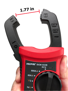 Multímetro Digital de Gancho TECPEL DCM-033B con 5999 Cuentas, Autorango, 600V/0.06-600A - Product Image 3