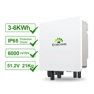 Cobbowin Inverter surya hibrida MPPT 100A, gelombang sinus murni efisiensi tinggi 5.5KVA 48V 220VAC 230VAC